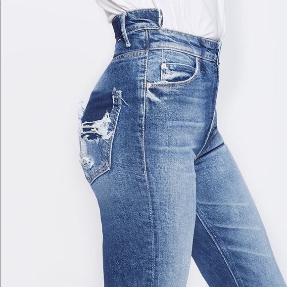 MOTHER Trasher Waist and Hem Jeans - Picture 3 of 6